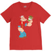 popeye spinach retro mens funny V-Neck Tee