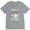 never let work V-Neck Tee