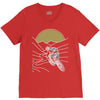 mountain biker V-Neck Tee