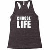 choose life wham retro 80s Racerback Tank