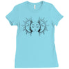 moon and sun Ladies Fitted T-Shirt
