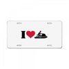 i love jet ski racing License Plate