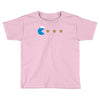 funny 80s pacman cookie monster retro gaming Toddler T-shirt