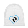 Baby Boy with Heart Any Name Customized Baby Beanies