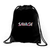 Martinez Twins savage Drawstring Bags