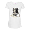 Space Dog-Laika Maternity Scoop Neck T-shirt