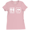 drifting   problem solved mens funny Ladies Fitted T-Shirt