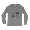 a girl has no costume (black) Long Sleeve Shirts
