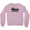 engineer funny t shirt engineers are never wrong t shirt shirt funny t Crewneck Sweatshirt
