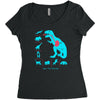t rex diet Women's Triblend Scoop T-shirt
