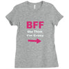 she thinks i'm crazy Ladies Fitted T-Shirt