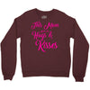 this mom hugs kiss es Crewneck Sweatshirt