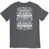 Real Kings Are Born On December 27 V-Neck Tee
