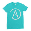 atheist atheism atheismus Ladies Fitted T-Shirt