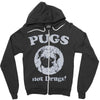pugs not drugs Zipper Hoodie