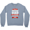 proud dad son Crewneck Sweatshirt