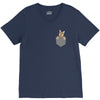 Cat Pocket V-Neck Tee