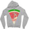 watermelon and beach Zipper Hoodie