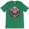 cotton captain america shield distressed, ideal gift or present T-Shirt
