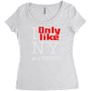 i only like ny as a friend Women's Triblend Scoop T-shirt