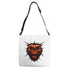 evil face Adjustable Strap Totes