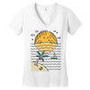 sun sleep Women's V-Neck T-Shirt