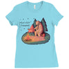 Let's Go Camping Ladies Fitted T-Shirt