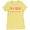 im a virgin Ladies Fitted T-Shirt