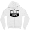 beer helps Zipper Hoodie