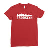 brooklyn city skyline silhouette Ladies Fitted T-Shirt