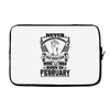 Never Underestimate Dog Rescuer Who Was Born February Laptop sleeve