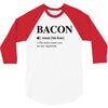 Bacon Noun 3/4 Sleeve Shirt