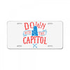 down with the capitol License Plate