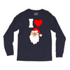 i love santa noel Long Sleeve Shirts