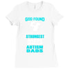 god found autism dad Ladies Fitted T-Shirt