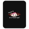 October Peeking Out Baby Girl Mousepad
