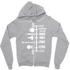 spaceship timeline funny  sci fi star retro wars trek joke cool Zipper Hoodie