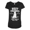 Best Friend Bull Terrier Maternity Scoop Neck T-shirt