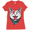 cat rock Ladies Fitted T-Shirt