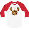 Minnie Mouse Leopard 3/4 Sleeve Shirt