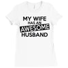 awesome husband Ladies Fitted T-Shirt