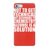 alcohol is a solution funny t shirt geek science alcohol shirt party b iPhone 7 Case