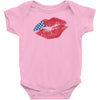 American Flag Lips Baby Onesie