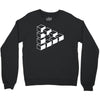 sheldon dreieck big bang theory triforce illusion 3d nerd fun usa Crewneck Sweatshirt