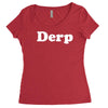 derp Women's Triblend Scoop T-shirt