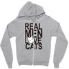 real men love cat Zipper Hoodie