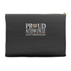 proud autism uncle Accessory Pouches