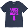 party location here V-Neck Tee