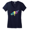 smoke and father Women's V-Neck T-Shirt