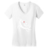 flying rudolph Women's V-Neck T-Shirt